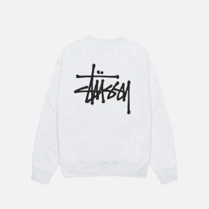 BASIC HVID STÜSSY CREW