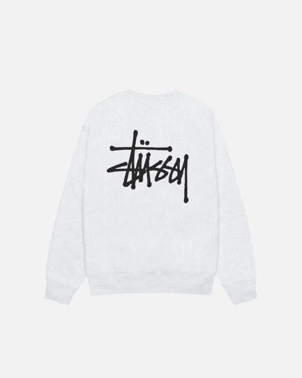 BASIC HVID STÜSSY CREW