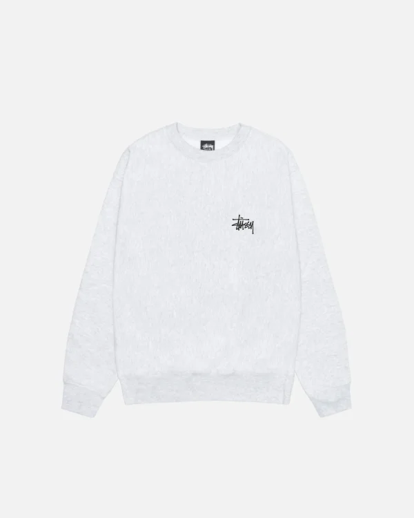 BASIC HVID STÜSSY CREW