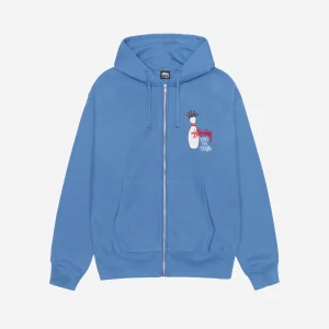 KINGPIN ZIP HOODIE BLÅ