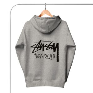 STUSSY HONOLULU HOODIE GRÅ