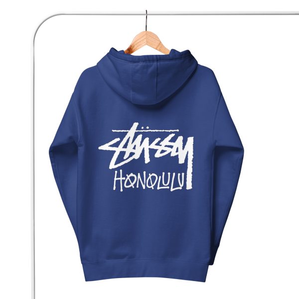 STUSSY HONOLULU HOODIE BLÅ