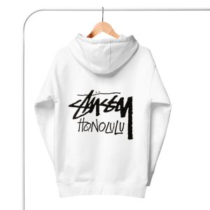 STUSSY HONOLULU HOODIE HVID