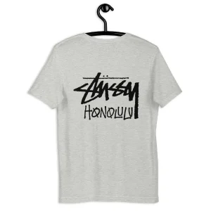 STUSSY HONOLULU UNISEX T-SHIRT GRÅ